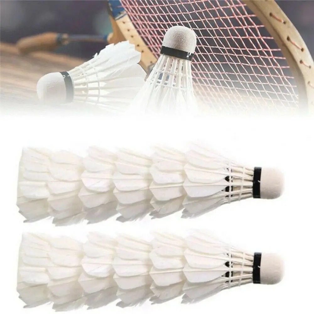 Badminton League - 3x Shuttlecock Bulu Tangkis Profesional Putih