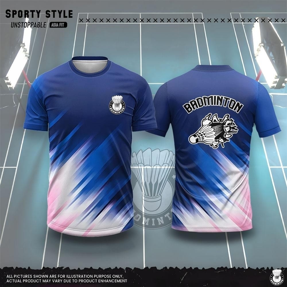 Badminton Wallpaper - Pakaian Pria Fashion Kaos Badminton 3D