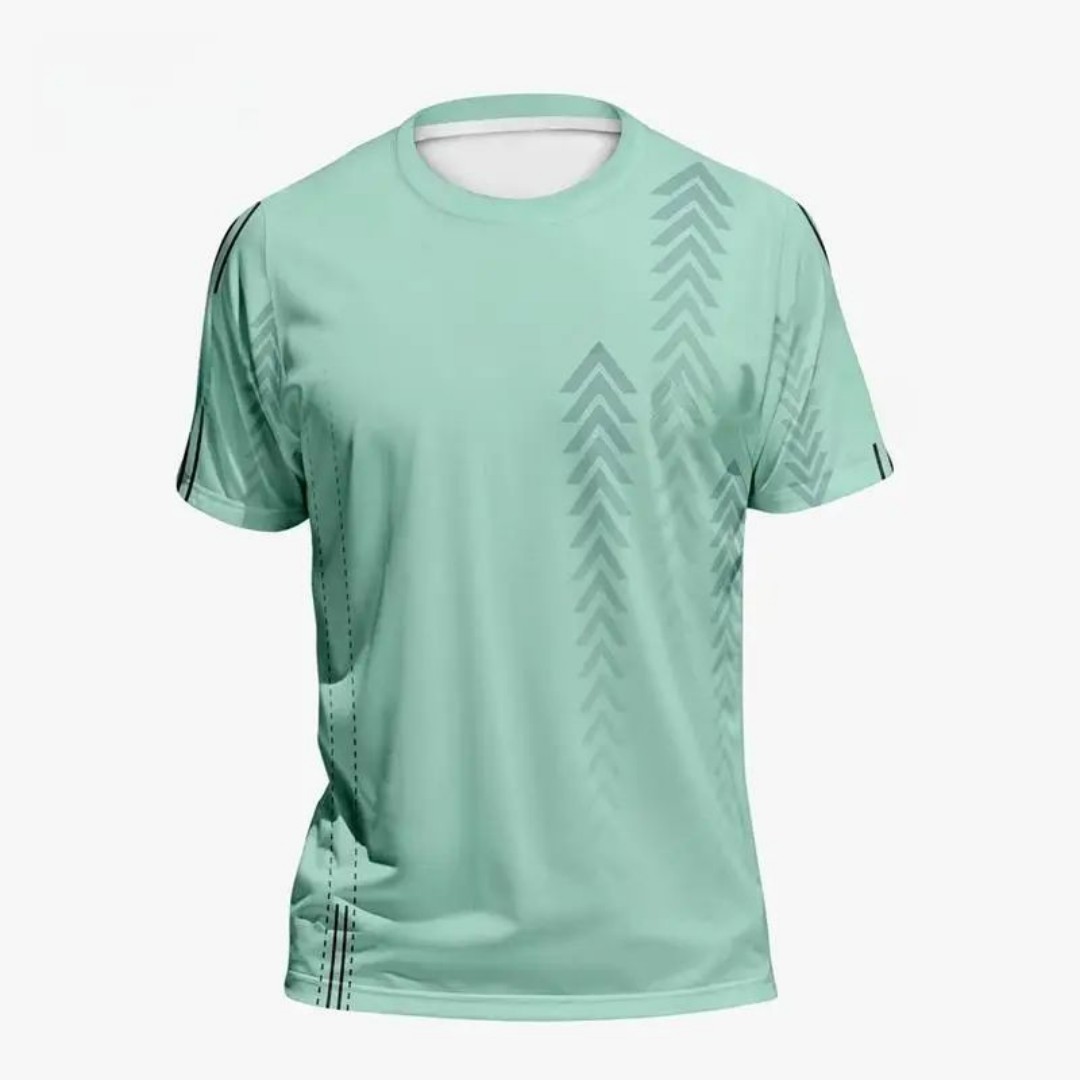 Kaos olahraga pria musim panas - Badminton Wallpaper ulasan dan harga